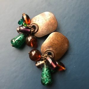 Brass earrings